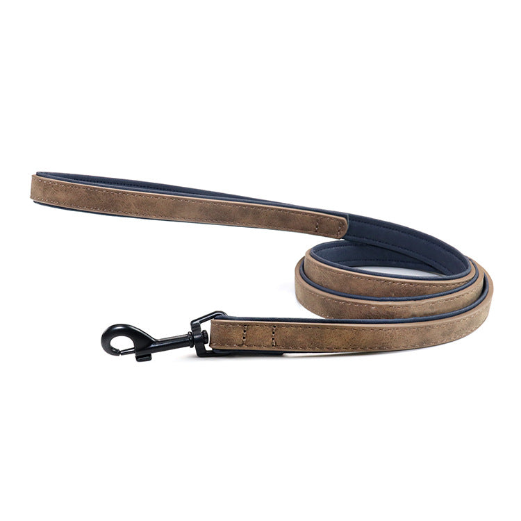 Dog Pull-resistant Leather Leash