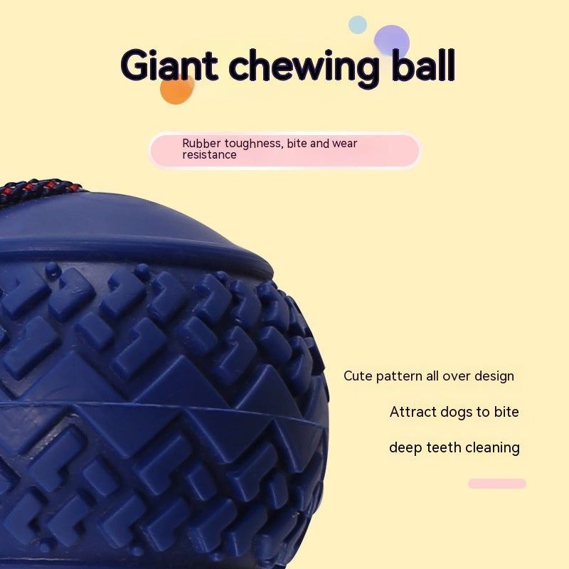 Dog Toy Ball Teether With Rope