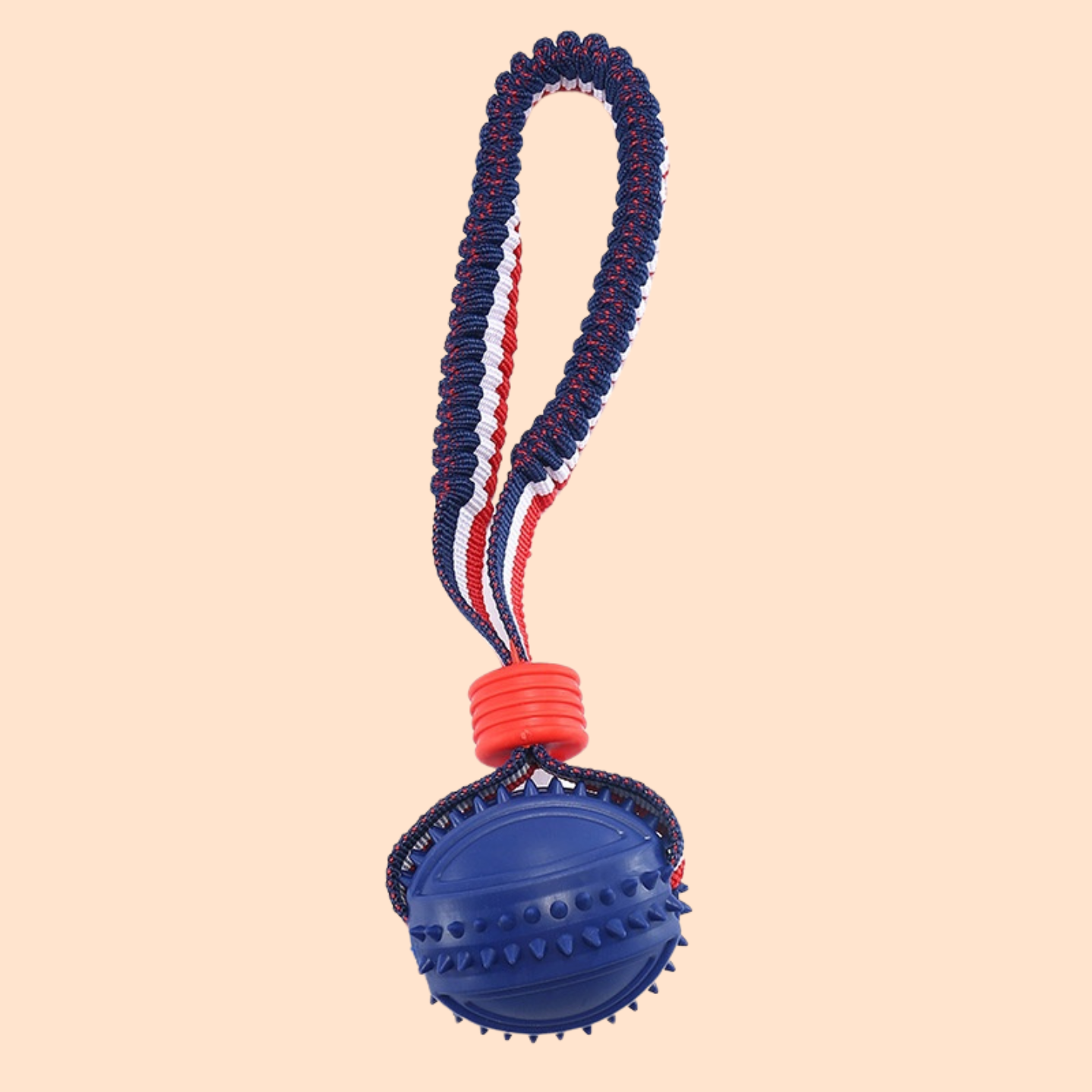Dog Toy Ball Teether With Rope