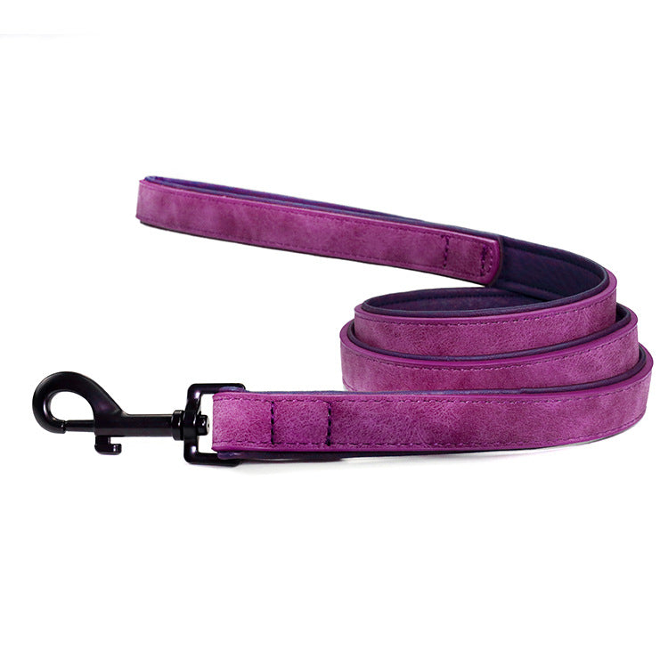 Dog Pull-resistant Leather Leash
