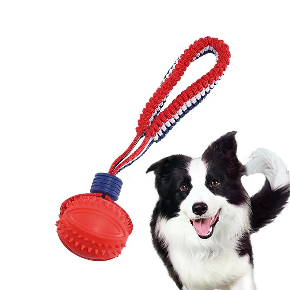 Dog Toy Ball Teether With Rope